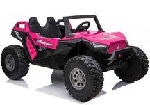 UTV electric cu 4 locuri, Kinderauto XXL Buggy 400W 24V 14Ah Pink