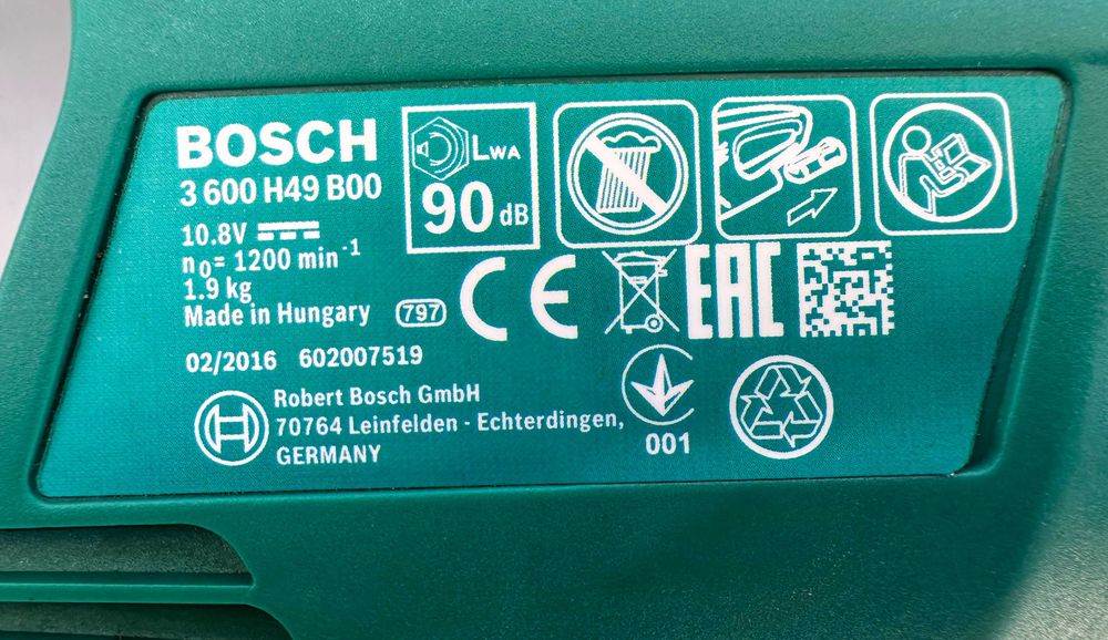 BOSCH AHS 35-15 Li - Акумулаторен храсторез 10.8V като нов!