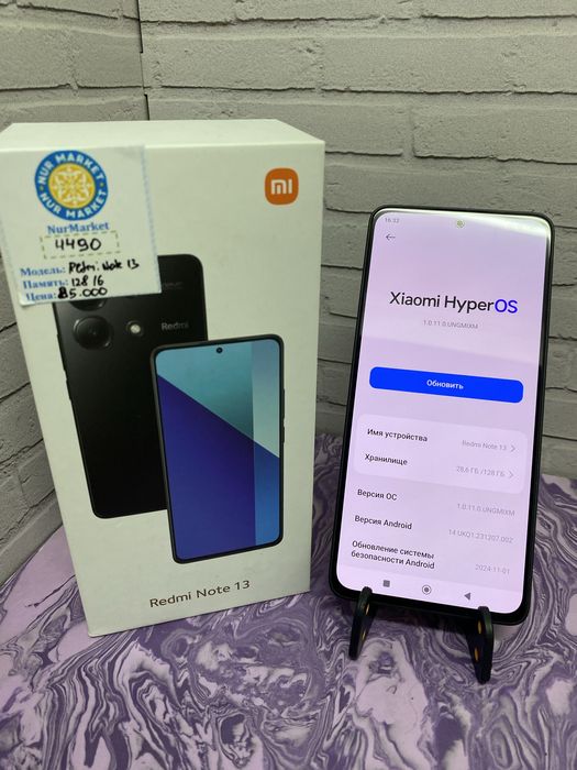 Xiaomi redmi note 13 128GB Нур Маркет(4490)