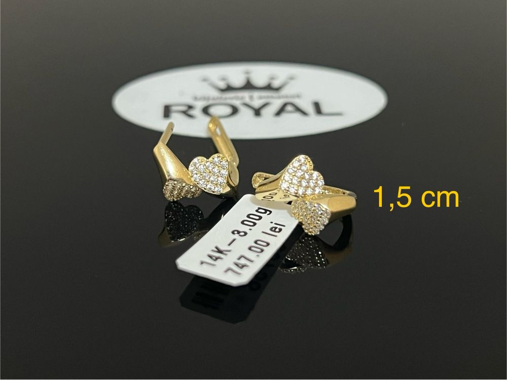 Bijuteria Royal CB : Cercei dama aur 14k 3,00 grame