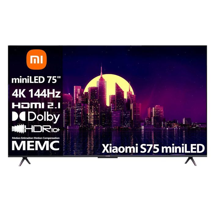 Телевизор Xiaomi S75'' miniLED L75MA-SPL [75''(191см) 4K 144Hz]