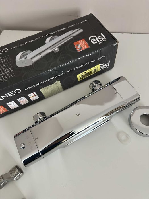 EISL Baterie de baie mixer cu termostat CARNEO, crom