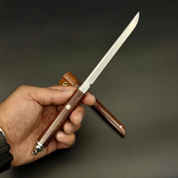 Японски нож Shinobi-Стомана M390,кания от палисандър