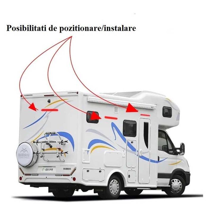 Lampa 12 V led terasa rulota casa