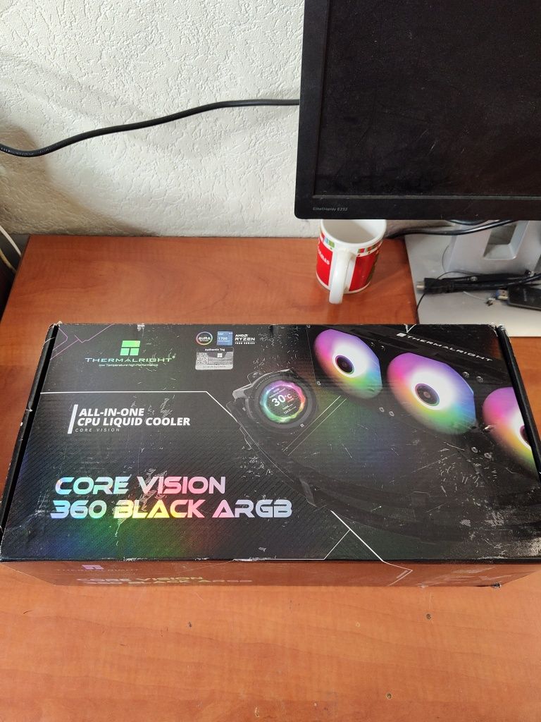 Cooler cu display rotund cpu Thermalright Core vision 360,nou la cutie