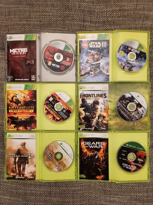God of War, CoD MW2, Frontlines, Air Conflicts, Star Wars pt Xbox 360