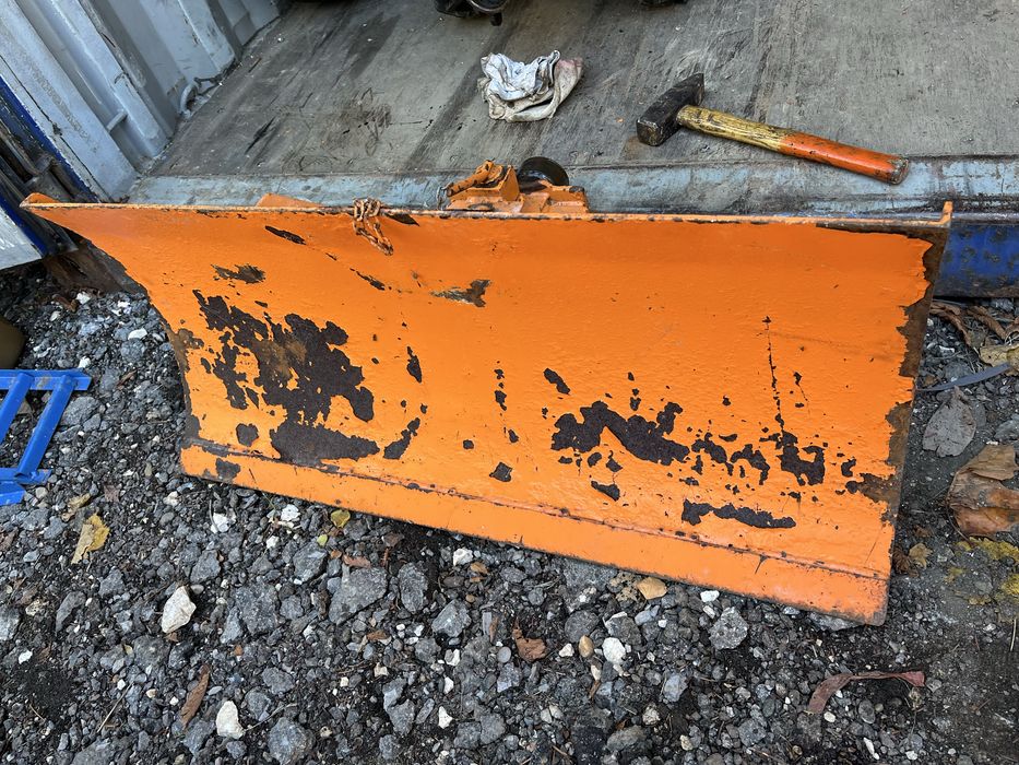 гребло за сняг с прикачен инверат за мотоблок