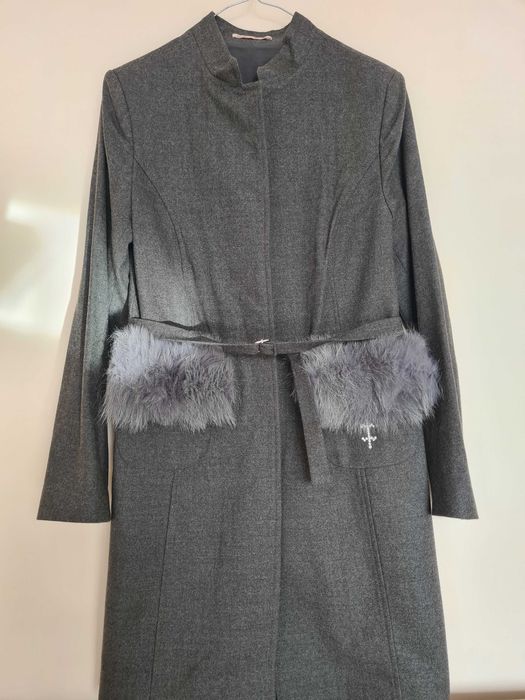 Дамско палто с косъм от лисица Collection Ka Bo
