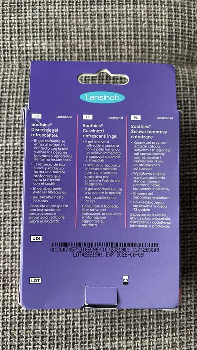 Set comprese cu gel Lansinoh pentru ingrijirea sanilor in alaptare