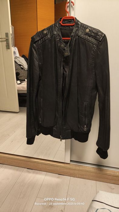 Geaca piele  zara