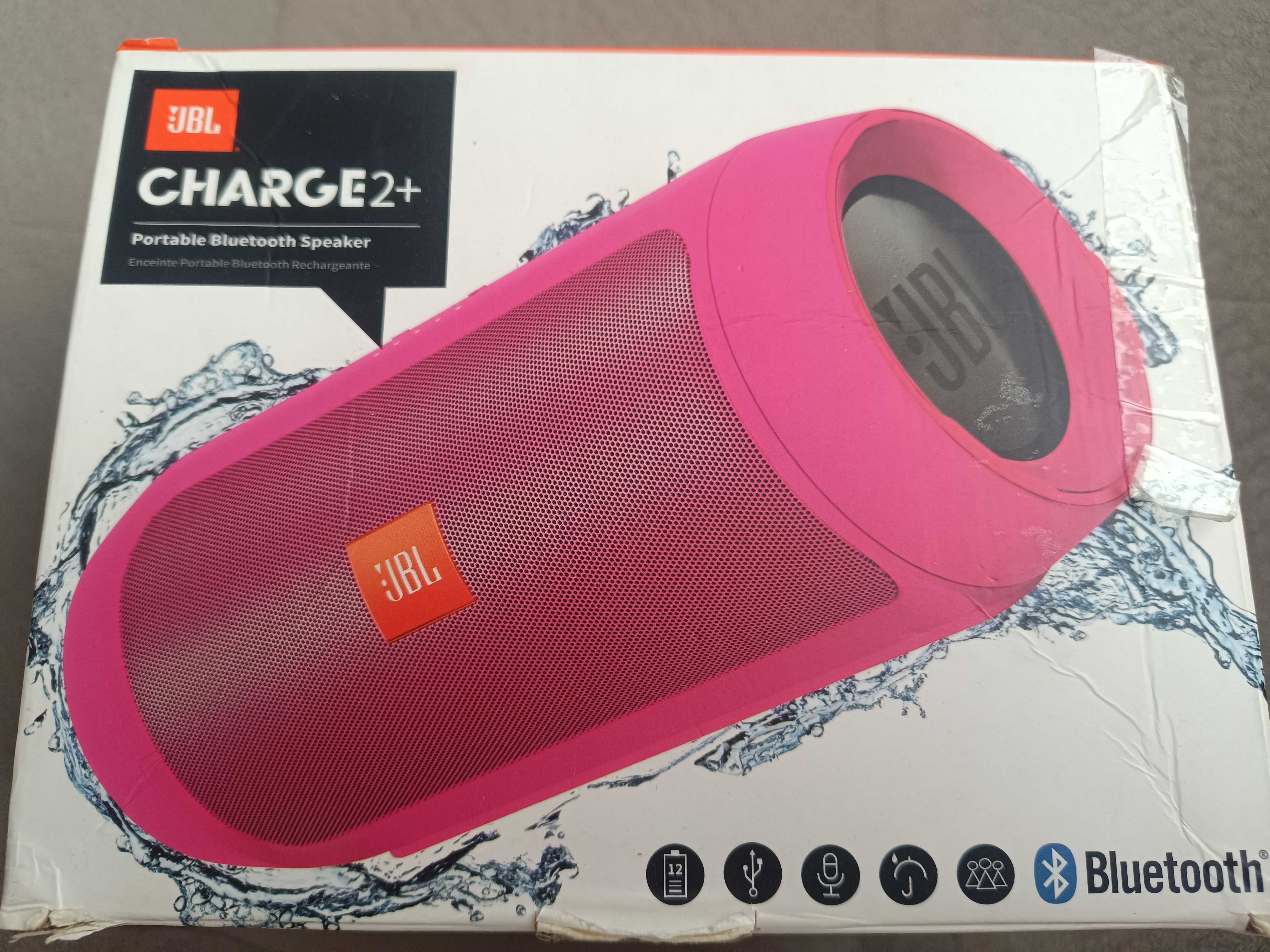 тонколона JBL Charge 2 Plus, безжичен, устойчив на пръски, 5 W,