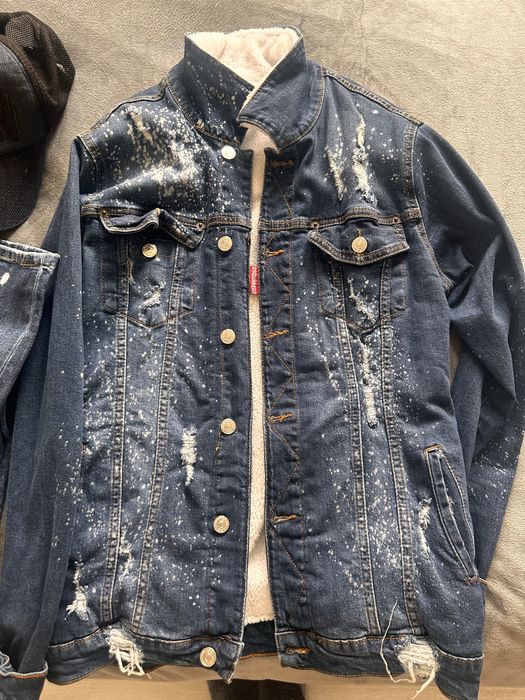 Дънки яке и шапка dsquared