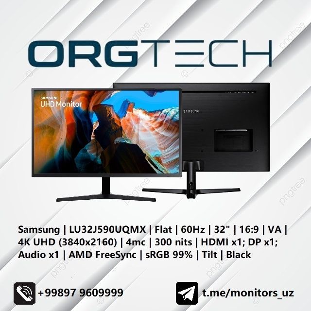 [NEW] монитор Samsung LU32J590 4K UHD