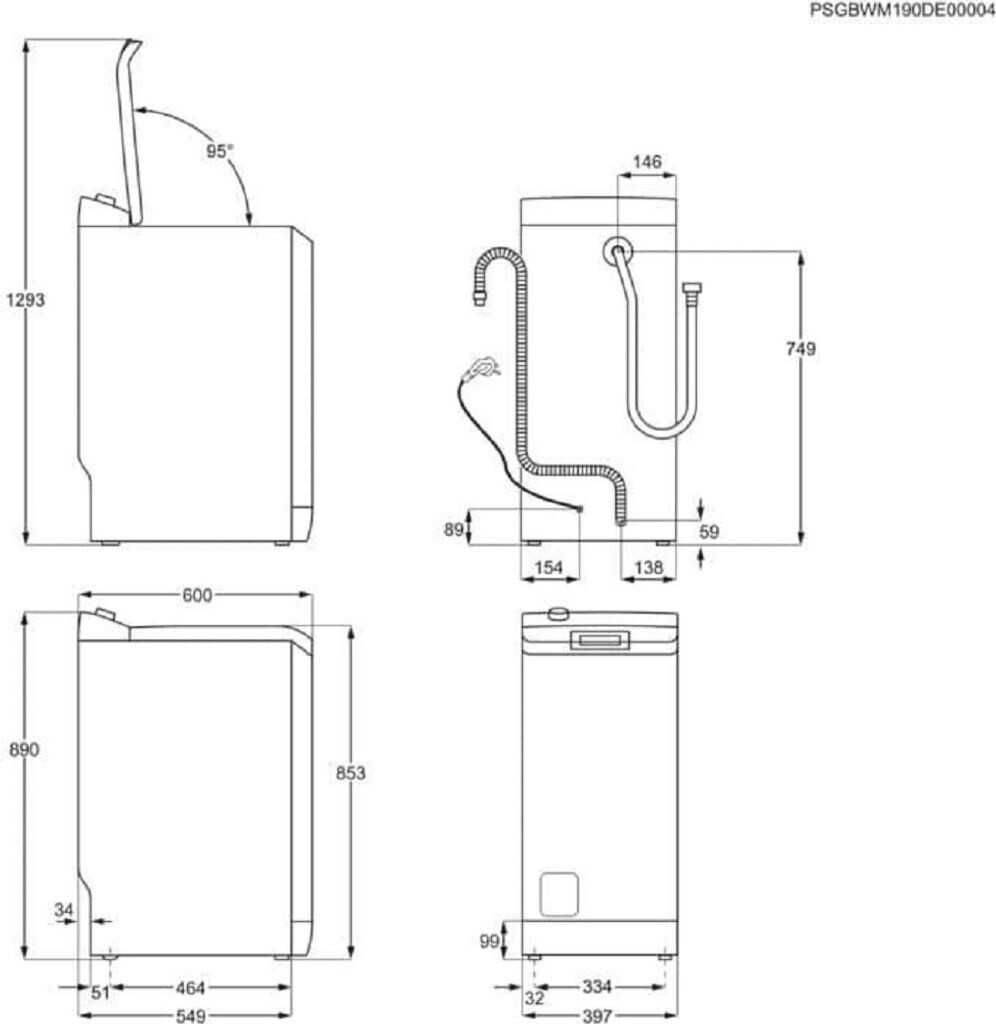 Пералня горно зареждане AEG LTR6TL600EX , 6 кг.