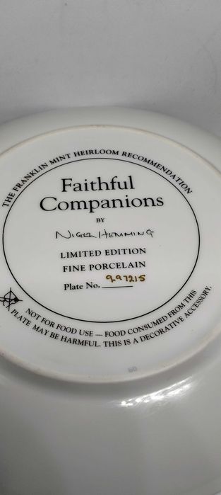 Колекционерска Порцеланова чиния,,The Franklin Mint Heirloom "Аннглия