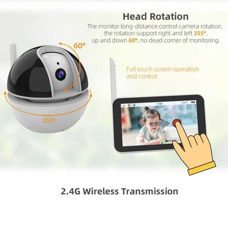 Baby Monitor si Camera Audio-Video Wireless Pentru Bebe,BabyTouch