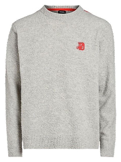 80% вълнa Diesel K-Casy Wool Blend Textured Pullover мъжки пуловер - L