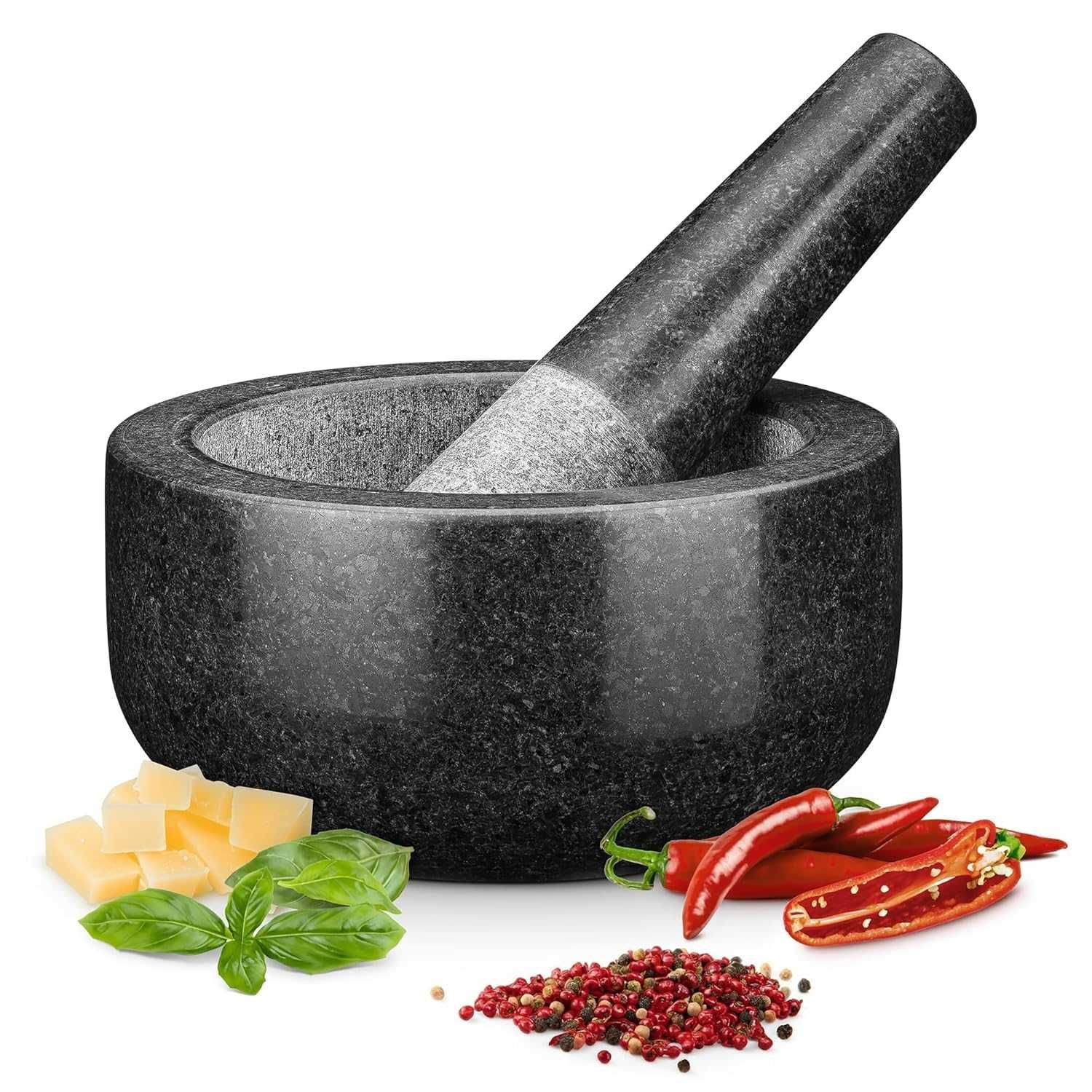 Mojar cu pistil Condimente/usturoi , din GRANIT, REDUS de la 200RON