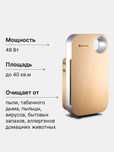 АКЦИЯ!!!Очиститель воздуха, HEPA фильтр, 40 кв.м, CADR 260 куб.м