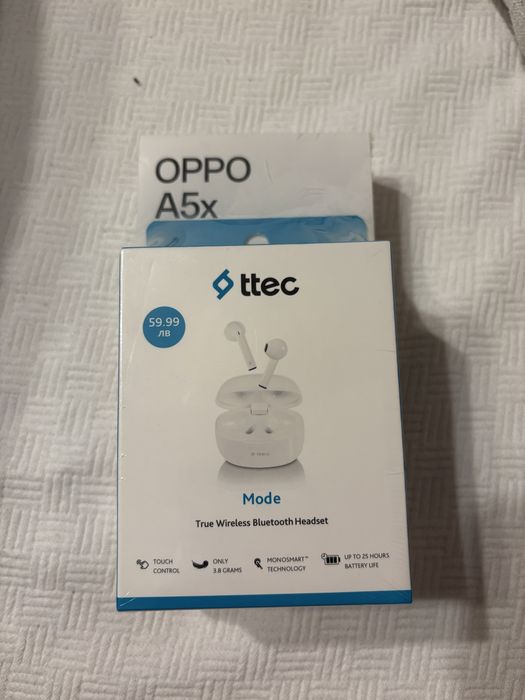 OPPO A5x + слушалки ttec