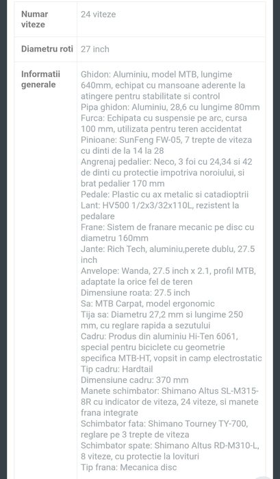 Bicicleta pliabila adulti Carpat