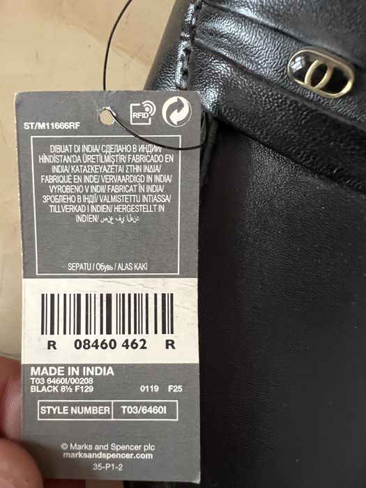 Mocasini din piele naturala Mark&Spencer,Mocasinii sunt noi cu etichet