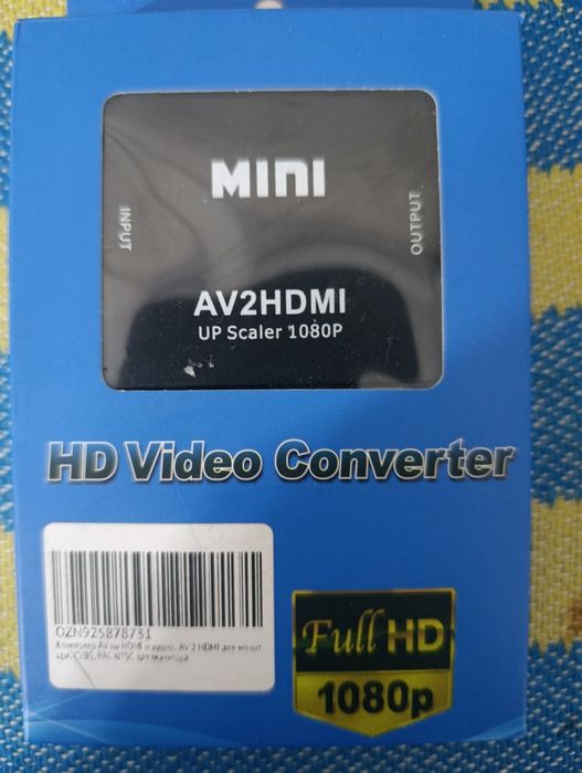 Конвертер AV на HDMI и аудио, AV 2 HDMI для монитор