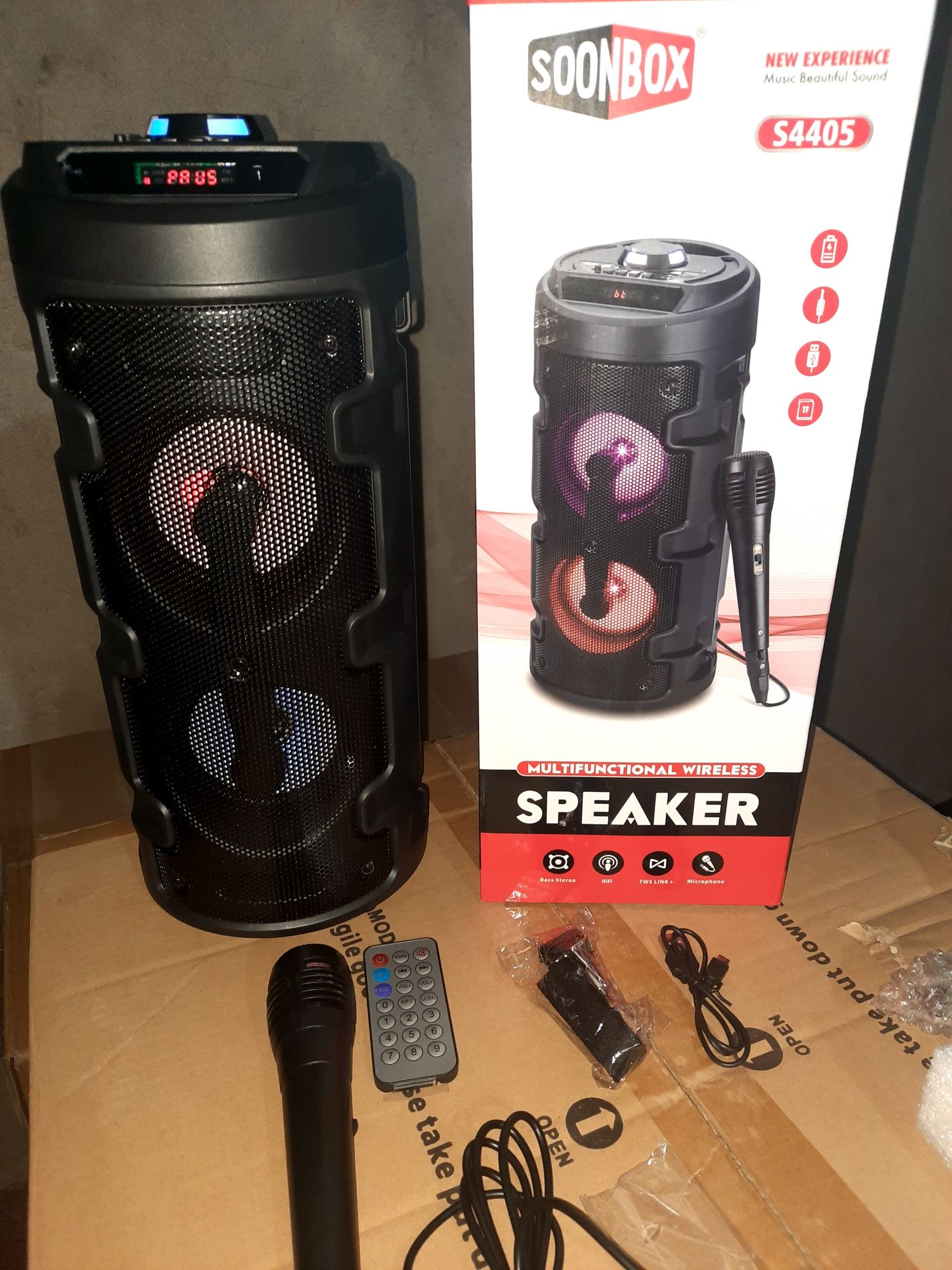 БЕПУЛ Доставка, bluetooth Караоке Колонка Soonbox
*Колонка + Микрофон