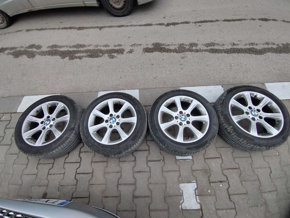 Джанти за БМВ 17' 5х120 перфектни с нови летни гуми Continental !!