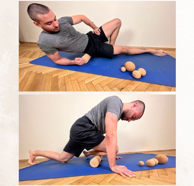 Комплект за самомасаж от корк с наръчник / книга