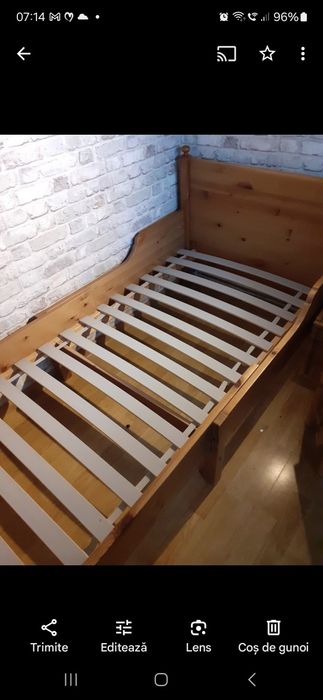 Pat reglabil pentru copil Ikea Leksvik