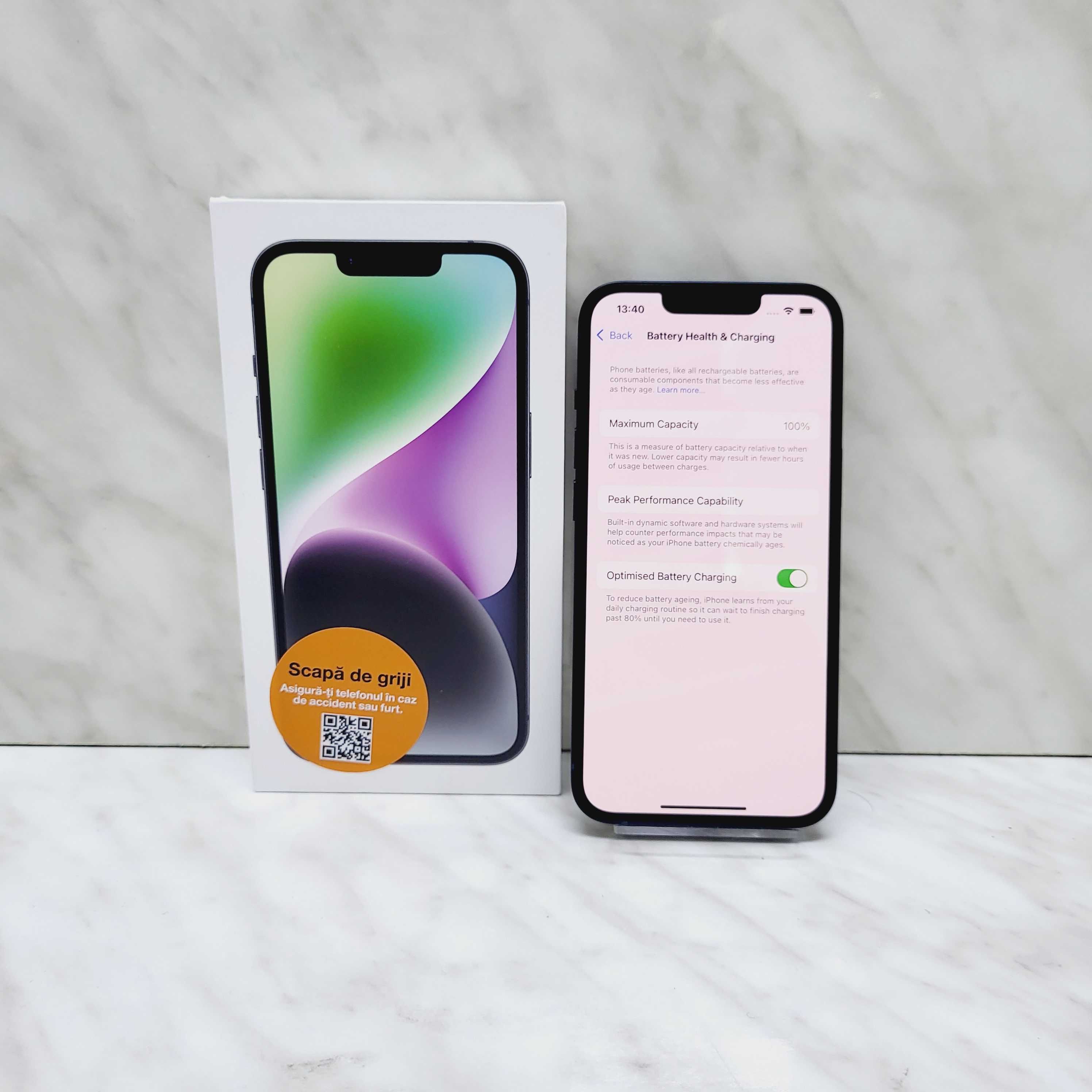 Iphone 14 128gb 100% baterie, Garantie, ZEUS Amanet Militari 31330