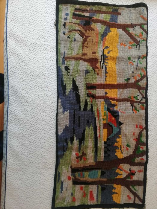 Китеник родопски от чиста вълна ръчно тъкан