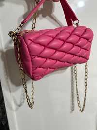 Нова малка розова чанта подходяща за подарък