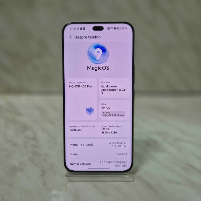 Telefon Honor 400 Pro 512gb cu 12gb Gri  Zeus Amanet Rahova 33417
