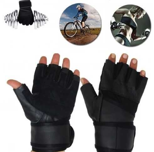 Кожени фитнес ръкавици - ръкавици за колело