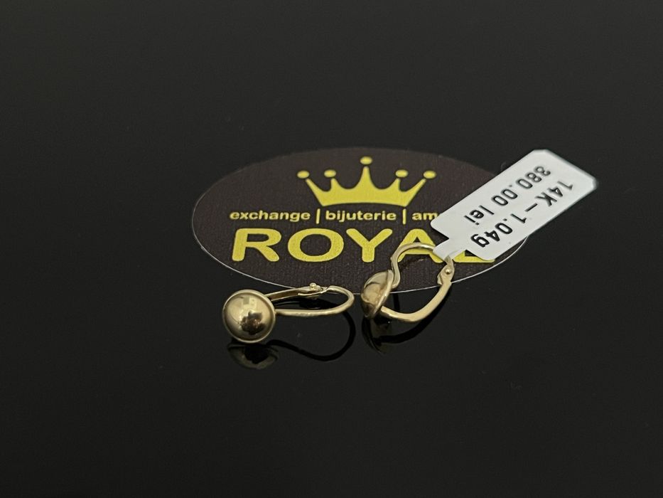 Bijuteria Royal CB : Cercei dama aur 14k 1,04gr
