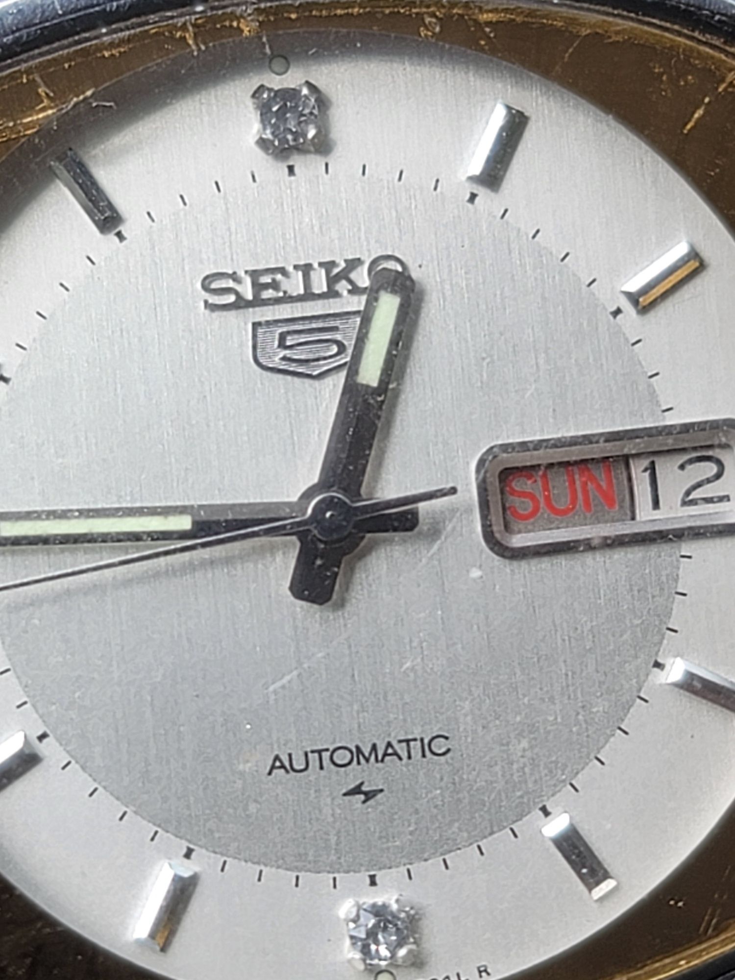 Ceas automatic Seiko 5 dreptunghiular vintage