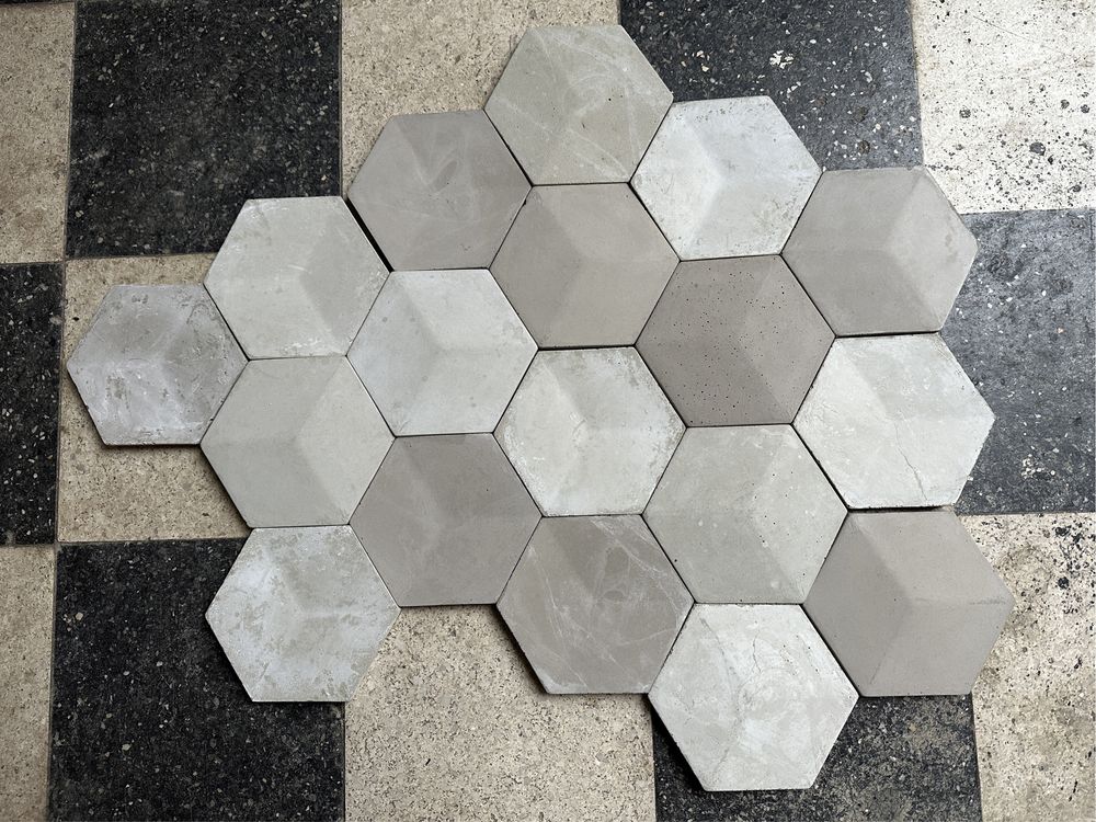 Forme si hexagoane din beton decoratiune