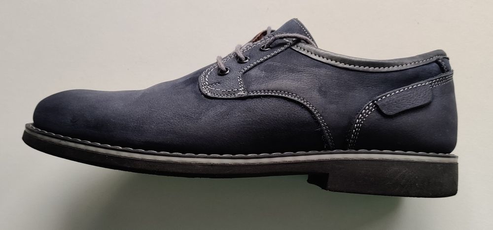 Pantofi Piele Întoarsă Bufo Albastru Indigo 42 Marelbo Impecabili