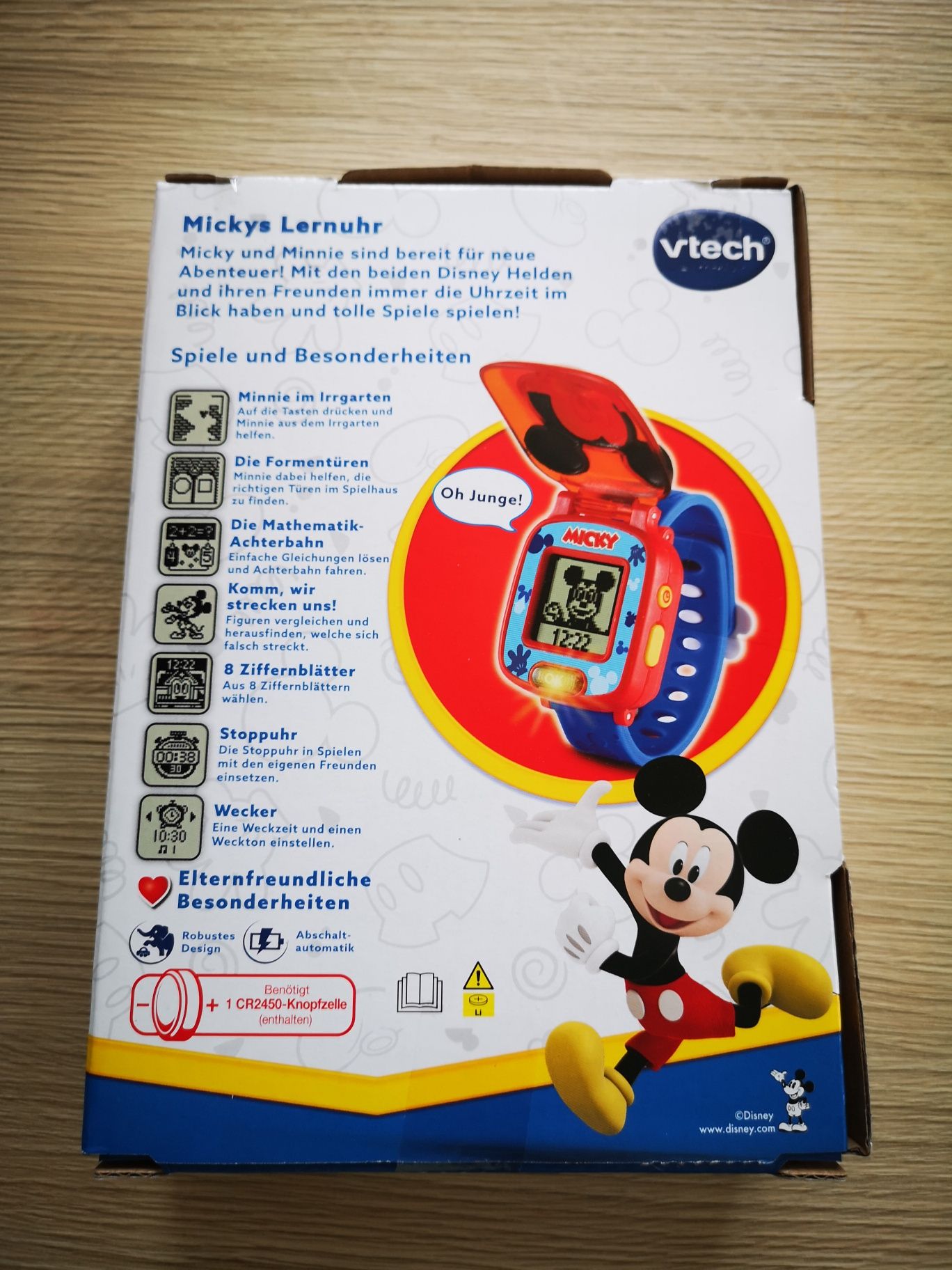 Mickey Mouse Vtech часовник с игри НАНЕМСКИ ЕЗИК