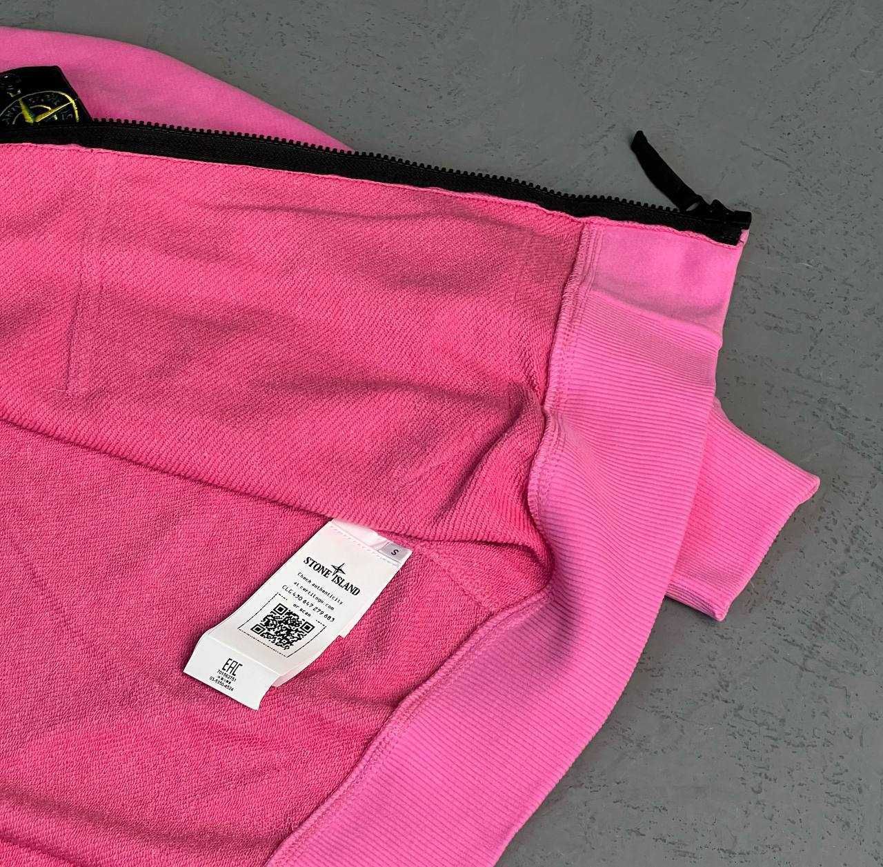 Розов Суичър Stone Island