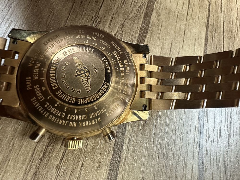 Breitling Chronometre AUTOMATIC часы модел A24322 gol