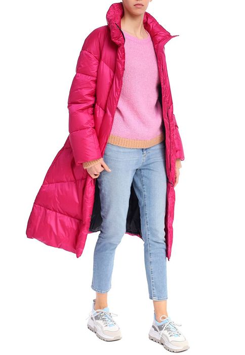 Marc Cain дълго розово палто с пух