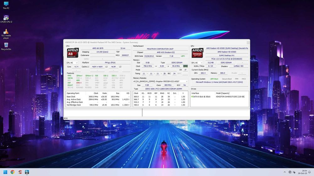 Vand KIT QUAD AMD A8-3870+Placa+8GB RAM+Cooler !! CA NOU !! la 200lei