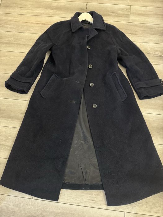 Palton 100% lana zara 36 s bleumarin