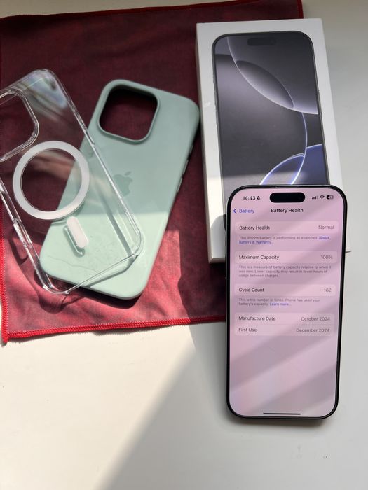 *GARANTIE* Apple iPhone 16 Pro Black Titanium (negru)