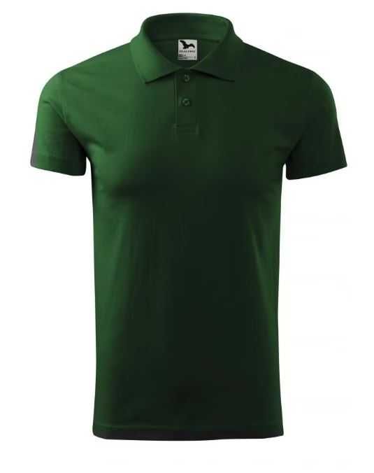 Tricou polo pentru barbati Single J., verde sticla, marime S - 45 lei