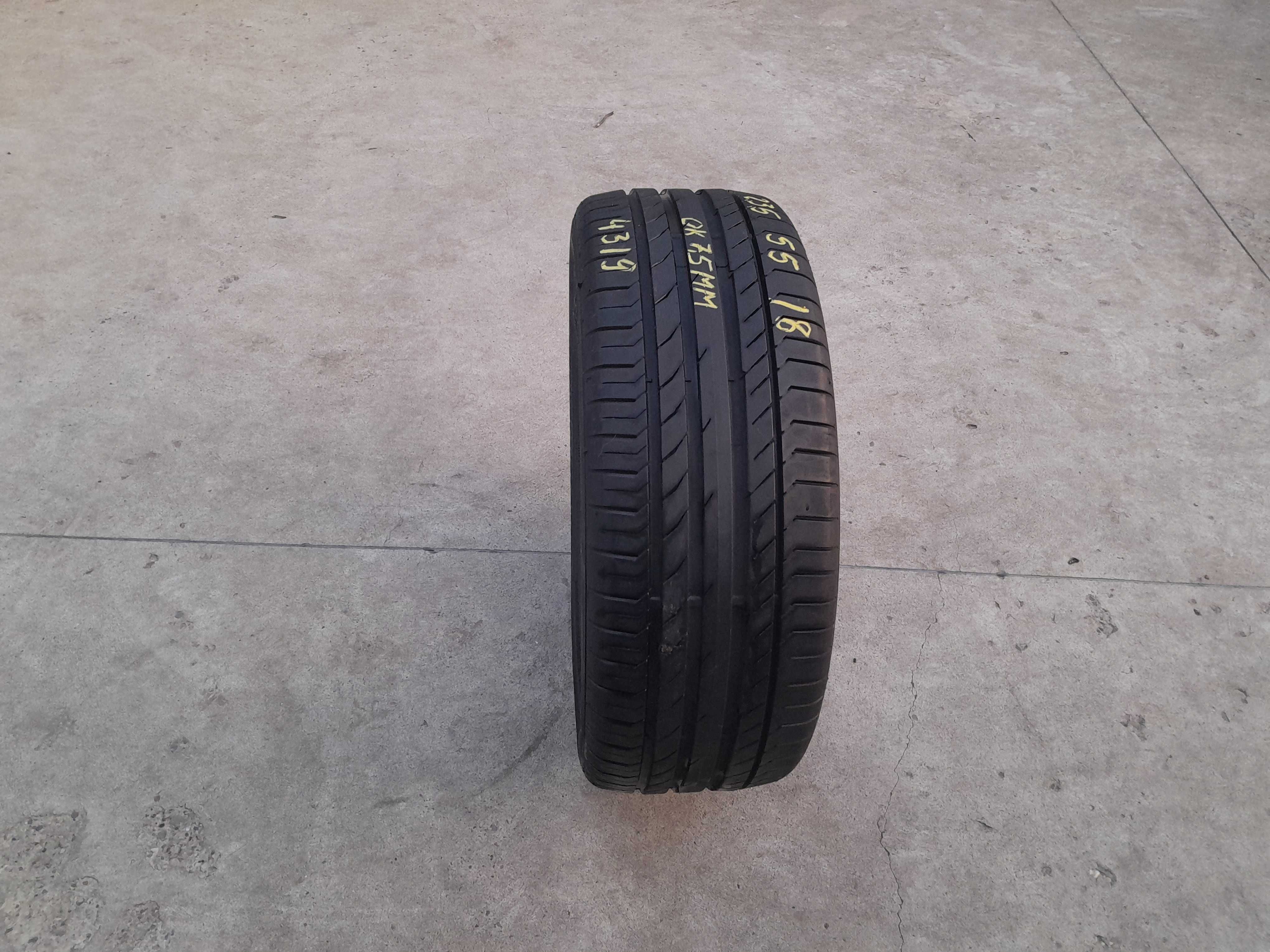 O anvelopa vara 235 55 18 continental sportcontact 5 seal 7,5 mm
