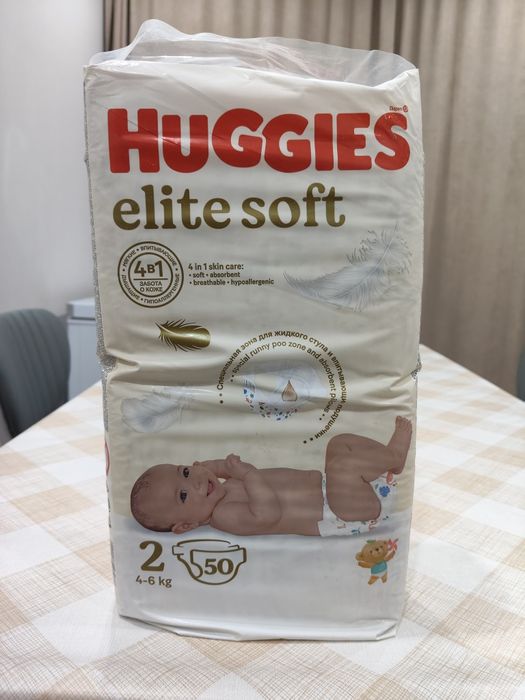 Памперс Huggies Elite Soft
